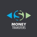 Vector logo remittances Royalty Free Stock Photo