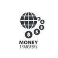 Vector logo remittances Royalty Free Stock Photo