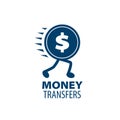 Vector logo remittances Royalty Free Stock Photo