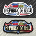 Vector logo for Republic of Haiti