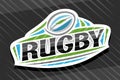 Vector logo for Rugby Sport