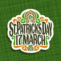 Vector logo for Saint Patricks Day