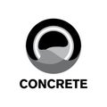 Vector logo for the sale of concrete and cement Royalty Free Stock Photo