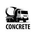 Vector logo for the sale of concrete and cement Royalty Free Stock Photo