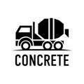 Vector logo for the sale of concrete and cement Royalty Free Stock Photo
