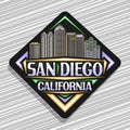 Vector logo for San Diego Royalty Free Stock Photo