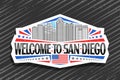 Vector logo for San Diego Royalty Free Stock Photo