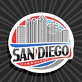 Vector logo for San Diego Royalty Free Stock Photo