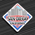 Vector logo for San Diego Royalty Free Stock Photo