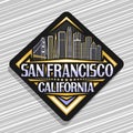 Vector logo for San Francisco Royalty Free Stock Photo