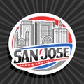 Vector logo for San Jose Royalty Free Stock Photo