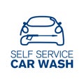 Vector logo of a self service car wash