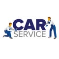 Vector logo template for autoservice or car repair