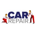 Vector logo template for autoservice or car repair