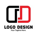 Vector logo template design , Editable file, easy to use and simple. Royalty Free Stock Photo