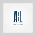 Vector Logo Template for Initials ABL - Simple Alphabet Letters Logo