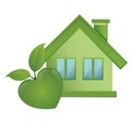 Green items - Ecology Icons to symbolize the nature, the ecology and energy