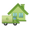 Green items - Ecology Icons to symbolize the nature, the ecology and energy