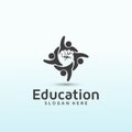 Vector logo to appeal to educators Royalty Free Stock Photo