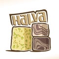 Vector logo for turkish Halva