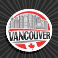 Vector logo for Vancouver Royalty Free Stock Photo