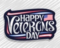 Vector logo for Veterans Day