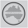 Vector logo vintage australia in eps.10