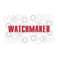 Vector logo for watchmaker and watch repair