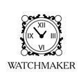 Vector logo for watchmaker and watch repair