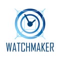 Vector logo for watchmaker and watch repair