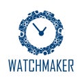 Vector logo for watchmaker and watch repair