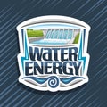 Vector logo for Water Energy Royalty Free Stock Photo