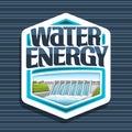 Vector logo for Water Energy Royalty Free Stock Photo