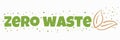 Vector logo with words Zero waste Royalty Free Stock Photo