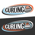 Vector logos for Curling sport