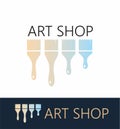 Vector logotype. Art shop