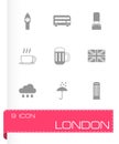 Vector london icon set