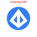 Vector Loopring LRC logo Royalty Free Stock Photo