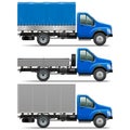 Vector Lorry Icons Set 1 Royalty Free Stock Photo