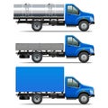 Vector Lorry Icons Set 2 Royalty Free Stock Photo