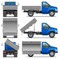 Vector Lorry Icons Set 4 Royalty Free Stock Photo