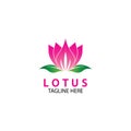 Vector lotus flowers design for spa, yoga class, hotel and resort