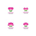 Vector lotus flowers design for spa, yoga class, hotel and resort