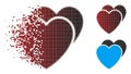 Sparkle Pixel Halftone Love Hearts Icon