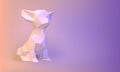 Vector Low-poly dog Royalty Free Stock Photo