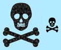 Vector Lowpoly Death Skull Icon