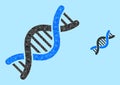 Vector Lowpoly Genetic Molecule Icon Royalty Free Stock Photo