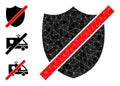 Vector Lowpoly Wrong Shield Icon and Similar Icons