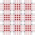 Vector Lumberjack plaid pattern. Tartan plaid seamles red and black. Vector illustration