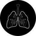 Vector lungs icon